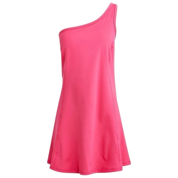 J. Crew CloudStretch one-shoulder Active dress w shorts under BEACH Sz XXL - Picture 1 of 8